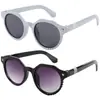 Gafas de Sol Redondas con Marco de Uña de Arroz, Versátiles de Nuevo Estilo, Película Retro del Océano, Gafas de Sol Personalizadas, Modernas para Hombres y Mujeres, Gafas de Sol Populares