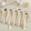 Nuevos Calcetines Cortos para Mujer Estilo Japonés de Oso Lindo, Delgados para Primavera y Verano, Bajos, Transpirables, Anti-Olor, Versátiles, Antideslizantes, Tipo Mocasín, Venta al por Mayor