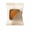 Directamente del fabricante, bolsas para empaque de pasteles de luna con diseño de ventana transparente, selladas individualmente, se pueden personalizar con logo, bolsa con sello central