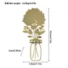 Portavelas Plegable Innovador de Hierro Acrílico para Velas de Aromaterapia, Muy Recomendado con Forma de Flor Montado en Pared Nuevo Producto Transfronterizo