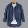 Abrigo vaquero con forro polar para hombre, chaqueta gruesa de algodón y lana de cordero, holgado y a la moda, para invierno