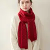 Bufanda Jacquard de Diamantes 100% Cachemira Pura para Mujer Bufanda Sencilla Suave Versátil Protección contra el Frío Calidez Bufanda Mediana-Larga