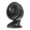 Ventilador de Clip USB Montaje en Pared Escritorio Mini Portátil Ángulo Múltiple Ajustable Silencioso Viento Fuerte Luz LED Oficina