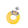 Joyería de Plata S925 Esmalte Quemado Resina Calcedonia Amarilla Colgante Accesorio para Suéter Estilo Étnico Colgante para Mujer
