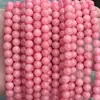 Calcedonia Roja DIY Cuentas Redondas Cuentas Sueltas Abalorios Hechos a Mano Piedra Natural Optimizada Accesorios para Joyería Venta Directa de Fábrica