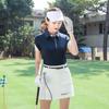 Ttygj Roupa de Golfe Primavera e Verão Feminina Camiseta de Manga Curta Tecido Respirável Top de Manga Curta Secagem Rápida