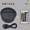 En Stock Control Remoto Táctil LED Luz Nocturna 3D de Siete Colores Base Regalo de Cumpleaños Creativo Acrílico con Patrón Tridimensional