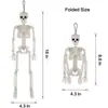 Esqueleto Artificial de Halloween Articulación Móvil Esqueleto Decoraciones para Fiesta de Halloween Suministros Decoraciones para Casa Embrujada al Aire Libre