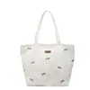 Bolsa de Lona de Gran Capacidad para Mujer 2025 Nuevo Bolso de Mano Bordado de Moda Estilo Fresco Bolso de Hombro Tote para Estudiante Moda