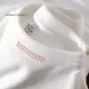 Algodão de Xinjiang 400g pesado algodão branco manga curta camiseta masculina camisa para casais camisa básica feminina manga meia-manga americana