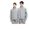 Conjunto de Ropa de Trabajo Elástica Antiestática para Primavera y Otoño para Oficina, Uniformes de Trabajo de Alta Gama para Centrales Eléctricas y Talleres de Fábrica, Ropa de Protección Laboral