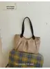 Bolso de Felpa Retro Relajado de Gamuza para Mujer 2026 Nuevo Otoño/Invierno Bolso de Hombro de Gran Capacidad Bolso de Mano para Viajes