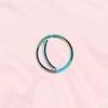 Amazon pequeño fresco acero inoxidable anillo de nariz joyería luna anillo de nariz europeo y americano simple pequeño anillo de nariz joyería de perforación fábrica
