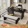 Juego de mesa y silla pequeños para balcón, mesa de té para balcón estilo chino nuevo, madera maciza nuevo modelo 2026, mesa de té de alta gama para sala de estar