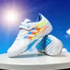 Chuteiras de futebol de Velcro para meninos e meninas Unhas quebradas de competição para alunos do ensino fundamental e médio Sapatos de treinamento profissional gratuitos com cadarço