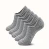 Calcetines Casuales Casuales para Hombre de Color Puro Primavera y Verano Negro Blanco Gris para Mujer Absorbentes de Sudor Transpirables Set Cartón Boca Baja Calcetines Invisibles