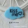 Llavero de letra inglesa DIY coreano bésame accesorios colgante de letra de resina material de belleza para carcasa de teléfono móvil