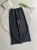Pantalones de pierna ancha ligeros y transpirables de seda helada para verano, pantalones de gasa de burbujas de ajuste limpio, pantalones deportivos ligeramente acampanados para hombre, de secado rápido