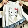 Camiseta de manga larga 100% algodón para niña, top casual infantil, nuevo estilo primavera y otoño, camiseta interior versátil de color liso con cuello redondo