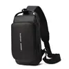 2026 Nova Moda Masculina Bolsa de Peito Bolsa Transversal de Ombro Único Tecido Oxford Impermeável Multifuncional para Esportes ao Ar Livre Bolsa de Celular
