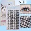 Cílios Postiços para Iniciantes, Cílios Postiços Segmentados, Cílios Postiços de Grande Volume Estilo Gatinho, Estilo Fotogênico, Cílios Postiços para Uso Diário
