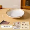 Conjunto Simples de Tigela e Prato Japonês para Uso Doméstico Novas Tigelas e Pratos de Cerâmica Cor Sob Esmalte Alto Aparência Tigela de Arroz Prato de Sopa Prato de Jantar