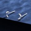 Pendientes Pequeños de Plata Esterlina S999 para Mujer, Mini Pendientes Pequeños y Exquisitos para Perforaciones de Oreja, Antialérgicos, Pendientes de Plata para Dormir Libremente