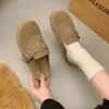 Pantuflas Boken de punta cerrada modelo nuevo otoño 2025 Zapatos Birkenstock medias pantuflas de suela gruesa cuero suave suela suave de caña baja pantuflas Birkenstock para mujer