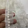 6 Jardas de Renda Pregueada com Descontos, Renda Amassada, Renda Franzida, Renda Pregueada com Desconto