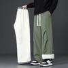 Pantalones Casuales Gruesos de Terciopelo Nuevos 2025 para Hombre en Invierno, Cálidos y a Prueba de Frío, Pantalones de Algodón Rectos Sueltos, Pantalones de Cachemir