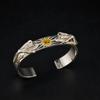 Banho de Prata Taro Washimi Taro Washimi Garra de Águia Plana Pulseira Raio Dourado Fábrica de Pulseiras Venda Direta