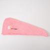 Gorro de ducha grueso de vellón coral para mujer, venta al por mayor, suave, absorbente de agua, para el hogar, suministros diarios, pañuelo bordado de celebridades de Internet.