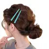 Pinza de pico de pato azul para limpieza facial y maquillaje pinza recta pinza para el pelo pasador pinza para flequillo pinza lateral pelo suelto de la frente accesorio para el pelo pinza