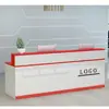 Balcão de recepção pintado, balcão de recepção moderno, balcão de caixa de loja de roupas, mesa de bar pequena, balcão de recepção simples para empresa