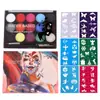 Suprimentos para fãs da Copa do Mundo 15 cores pigmento para pintura corporal solúvel em água pigmento para pintura facial cor a óleo solúvel em água