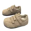 Zapatos DeXun 2026 Estilo Nuevo para Personas Bajas Zapatos de Plataforma Suela Gruesa Estilo Coreano Moda Casual Velcros de Argan Zapatos para Mujer Aumento Oculto de Altura