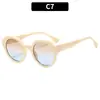 Estilo Europeo y Americano Retro Moda Callejera Versátiles Gafas de Sol Nuevas Para Exteriores Ciclismo Protección Solar Modernas Gafas de Sol Transfronterizas