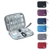 Bolsa de Armazenamento para Cabos de Dados Planos, Carregador Multifuncional com Divisórias, Power Bank, Fonte de Alimentação Móvel, Fones de Ouvido, Bolsa de Armazenamento Digital