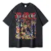 Yu-Gi-Oh! Mercadoria de Anime Japonês: Dragão Branco de Olhos Azuis, Camiseta Pote da Ganância, Roupa de Verão de Manga Curta, Novo Estilo Europeu e Americano