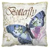 Funda de almohada de felpa corta de mariposa para el hogar transfronteriza, funda de almohada con estampado digital de gráfico de dibujos animados, cojín de almohada