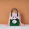 Bolsa de Teléfono Tejida, Casual y Versátil, Bolso de Mujer Tejido, Bolso Cuadrado Pequeño, Forma de Corazón, Aspecto de Alta Calidad, Nuevo Bolso Cruzado 2025
