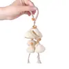 Estilo forestal hilo de color natural de cáscara de fruta estilo literario de viento claro adorno colgante producto terminado DIY llavero amuleto para bolsa paquete de materiales accesorios