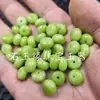 Contas de Jade Verde Oliva Contas de Ábaco Contas de Jade Soltas Contas Espaçadoras Verde Fruta Pulseira DIY Colar Acessórios de Joias