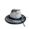 Chapéu de Palha Estilo Cowboy Jazz Europeu e Americano Antigo de Verão para Lazer ao Ar Livre Chapéu de Sol Viagem Férias Montanhismo Acampamento