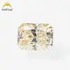 Moissanita de Color Piedra Preciosa Wuzhou Corte Radiante Irregular 1-3 Quilates Pasó la Prueba del Bolígrafo Detector de Diamantes Juego en 18K