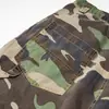 Calça casual reta de retalhos com estampa de leopardo e camuflagem, calça de trabalho masculina moderna estilo americano para esportes ao ar livre