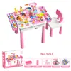 Mesa de Blocos de Construção Infantil Mesa de Jogo Multifuncional Mesa de Brinquedo de Montagem de Partículas Grandes e Pequenas Mesa Educacional de Aprendizagem Atacado Transfronteiriço