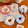 Scrunchie Preguiçoso Estilo Coreano para Mulheres, Elástico de Cabelo de Alta Qualidade, Elástico de Borracha com Alta Elasticidade, Acessório de Cabelo Doce de Nicho