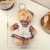 Linda Niña Lindo Colgante Muñeca de Peluche Muñeca Oso Colgante de Bolso Muñeca Accesorios Lindos Suaves Llavero para Mujeres