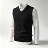 Nuevo chaleco de punto casual para hombre 2026, chaleco de moda trendy con cuello en V para hombre en Amazon